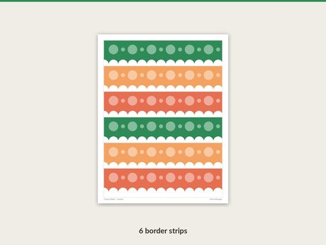 Curious Minds scalloped bulletin board border strips