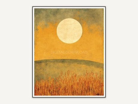 Halloween printable wall art design from the 120 print bundle shown framed