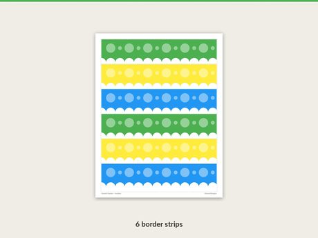 Growth Garden scalloped bulletin board border strips