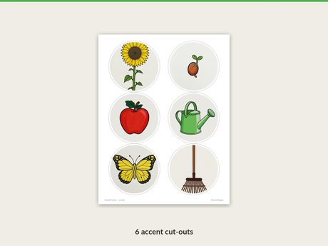 Growth Garden round accent cut-outs