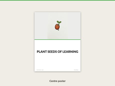 Growth Garden full page bulletin board poster
