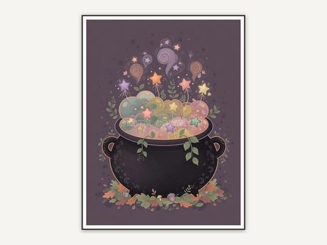 cozy cauldron with stars