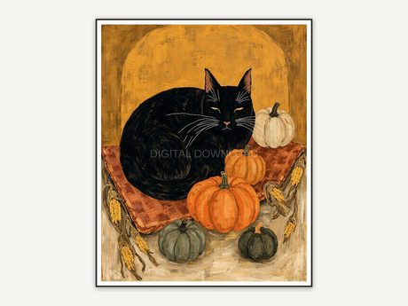 Halloween printable wall art design from the 120 print bundle shown framed