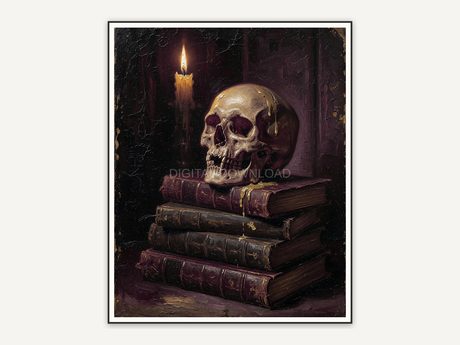 Halloween printable wall art design from the 120 print bundle shown framed