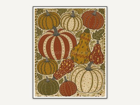 Halloween printable wall art design from the 120 print bundle shown framed