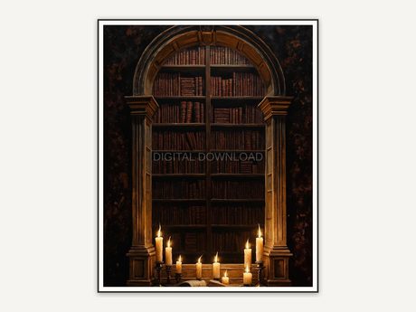 Halloween printable wall art design from the 120 print bundle shown framed