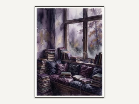 window seat nook with misty light