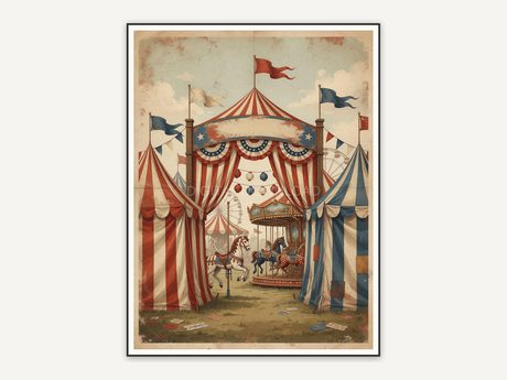 Vintage state fair entrance illustration