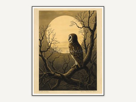 Halloween printable wall art design from the 115 print bundle shown framed