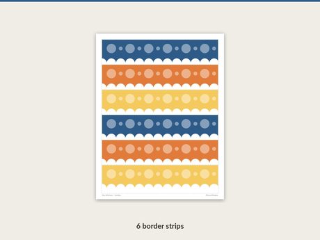 Star Achievers scalloped bulletin board border strips