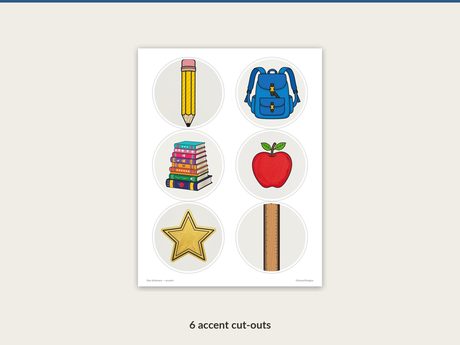 Star Achievers round accent cut-outs