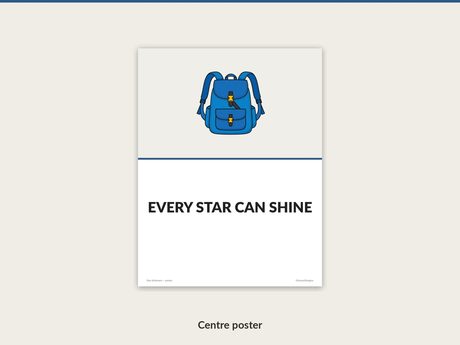 Star Achievers full page bulletin board poster