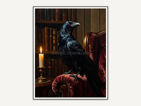 Halloween printable wall art design from the 120 print bundle shown framed