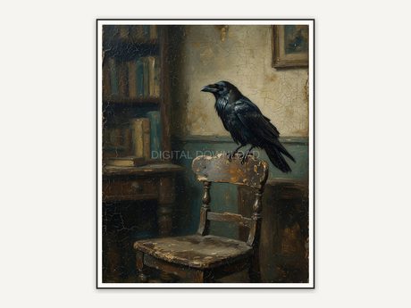 Halloween printable wall art design from the 120 print bundle shown framed