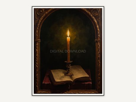 Halloween printable wall art design from the 115 print bundle shown framed