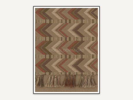 woven chevron pattern print