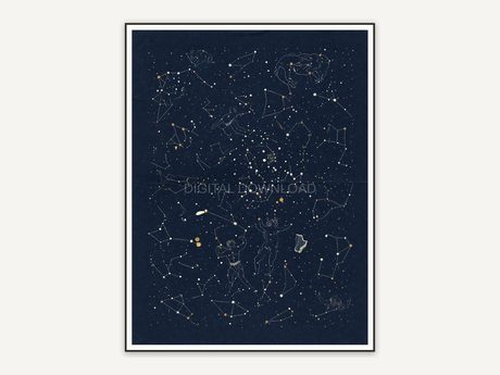 Mystical night sky artwork